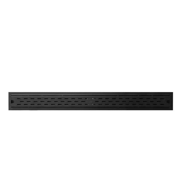 Kodaen 36" X 3" Shower drain w/ flange & membrane. Normal cover. Matte black. SD-1083D36MB