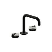 Kodaen Basin MARMO Three Holes Widespread Bathroom Faucet in Matte Black