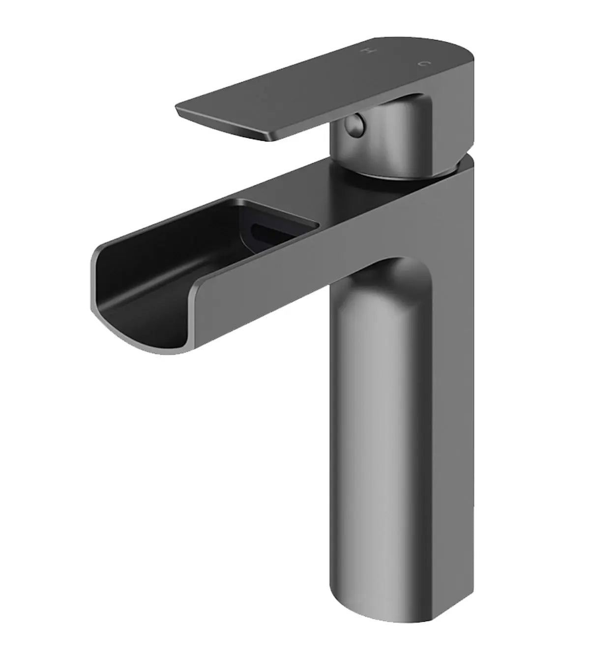 Kodaen Basin faucet ELLISE Single Hole Bathroom Faucet in graphtie black.