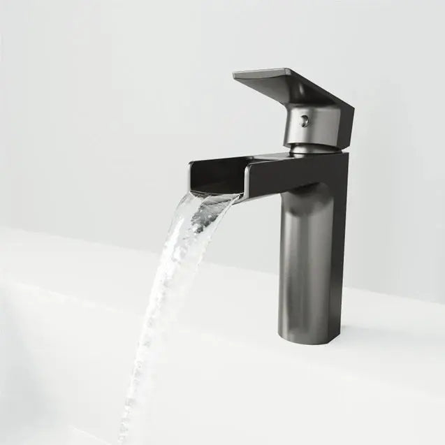 Kodaen Basin faucet ELLISE Single Hole Bathroom Faucet in graphtie black.