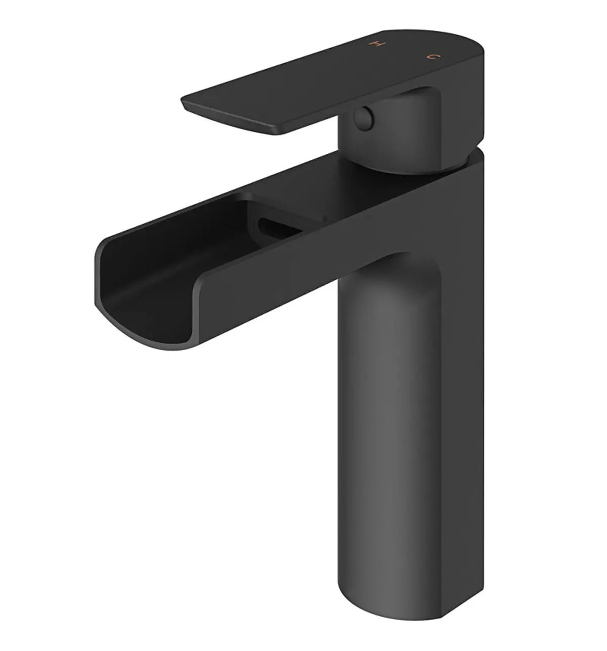 Kodaen Basin faucet ELLISE Single Hole Bathroom Faucet in matte black.