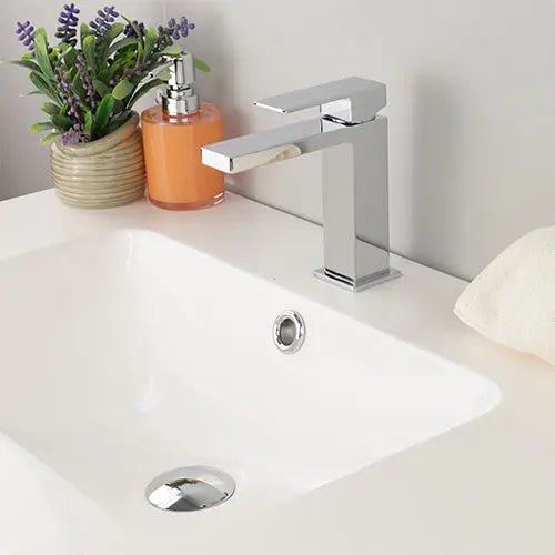 Kodaen Basin faucet in polished chrome.