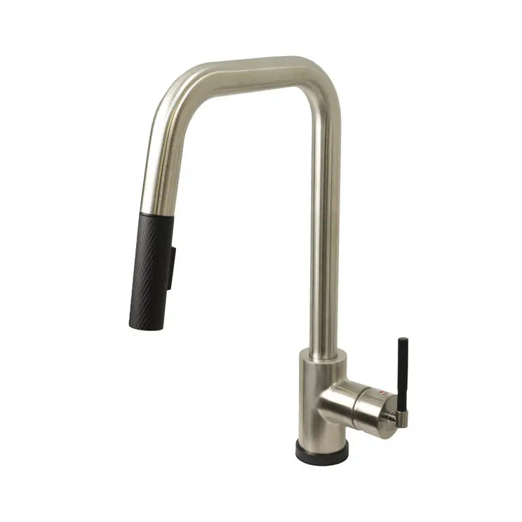 Kodaen CASCADE Single handle Pull-down Spray Kitchen Faucet Brushed Nickel