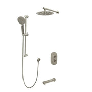 Kodaen CRYSTAL serie. 3-way thermostatic shower faucet   F57104BN-W10ATS Brushed Nickel