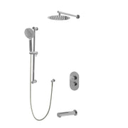 Kodaen CRYSTAL serie. 3-way thermostatic shower faucet F57104CP-W10ATS Chrome