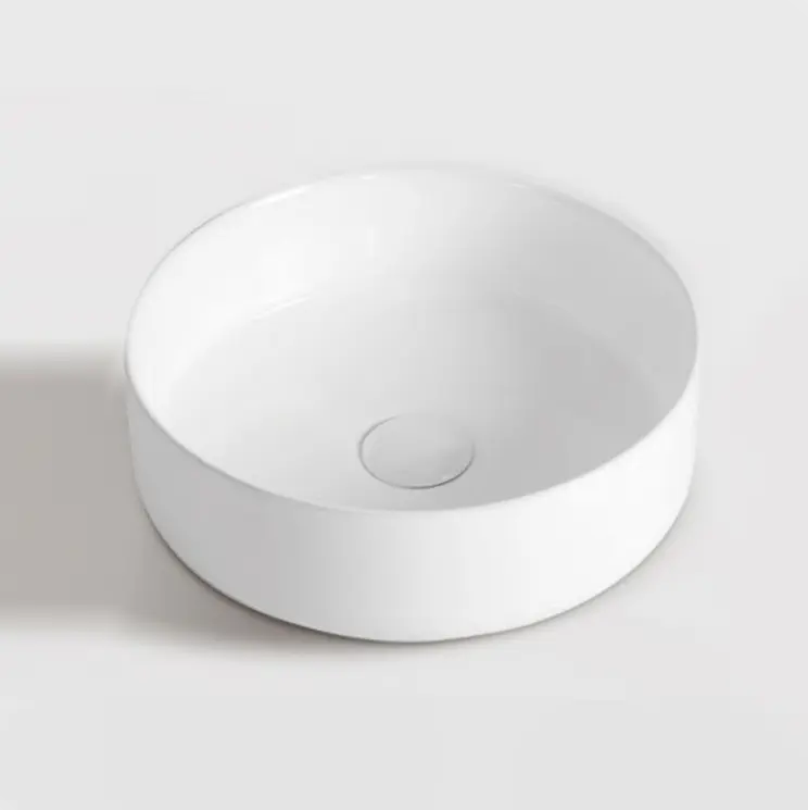 Kodaen Ceramic round vessel sink  Matte White   14 1/6" x 14 1/6" x 4 3/4"