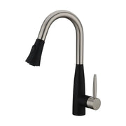 Kodaen DAVISON Pull-down Dual Spray Kitchen Faucet Matte Black - Brushed Nickel