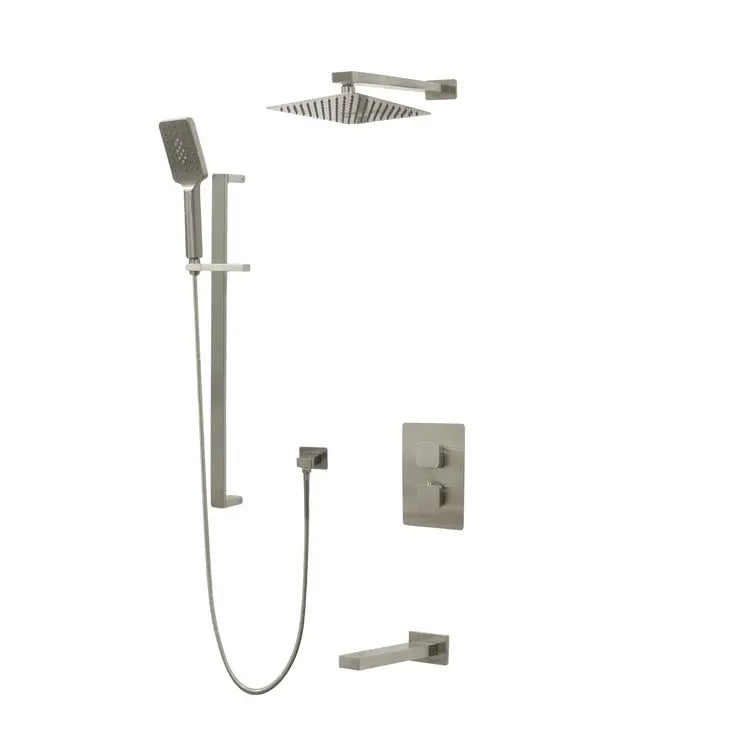 Kodaen DIAMOND serie. 3-WAY thermostatic shower faucet F57123BN-W10ATS Brushed Nickel