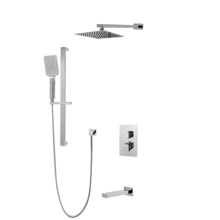 Kodaen DIAMOND serie. 3-WAY thermostatic shower faucet F57123CP-W10ATS Chrome