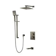 Kodaen DIAMOND serie. 3-WAY thermostatic shower faucet F57123GG-W10ATS Graphite