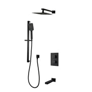 Kodaen DIAMOND serie. 3-WAY thermostatic shower faucet F57123MB-W10ATS Matte Black