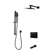 Kodaen DIAMOND serie. 3-way push button thermostatic shower faucet. F59123MB-W10ATS Matte Black