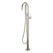 Kodaen ELEGANTE Bathtub freestanding tub filler. Brushed nickel.