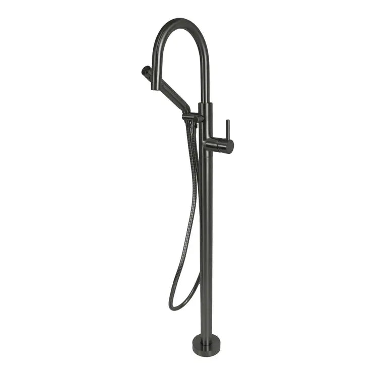 Kodaen ELEGANTE  Bathtub freestanding tub filler. Graphite black.