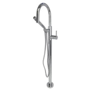 Kodaen ELEGANTE  Bathtub freestanding tub filler. Polished chrome.