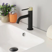 Kodaen ELEGANTE Single Hole Bathroom Faucet in Black-Gold