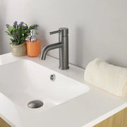 Kodaen ELEGANTE Single Hole Bathroom Faucet in Graphite Black