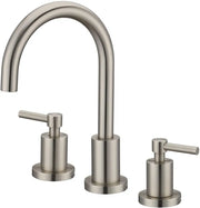 Kodaen ELEGANTE Three Holes Widespread Bathroom Faucet 3-hole in Brushed Nickel