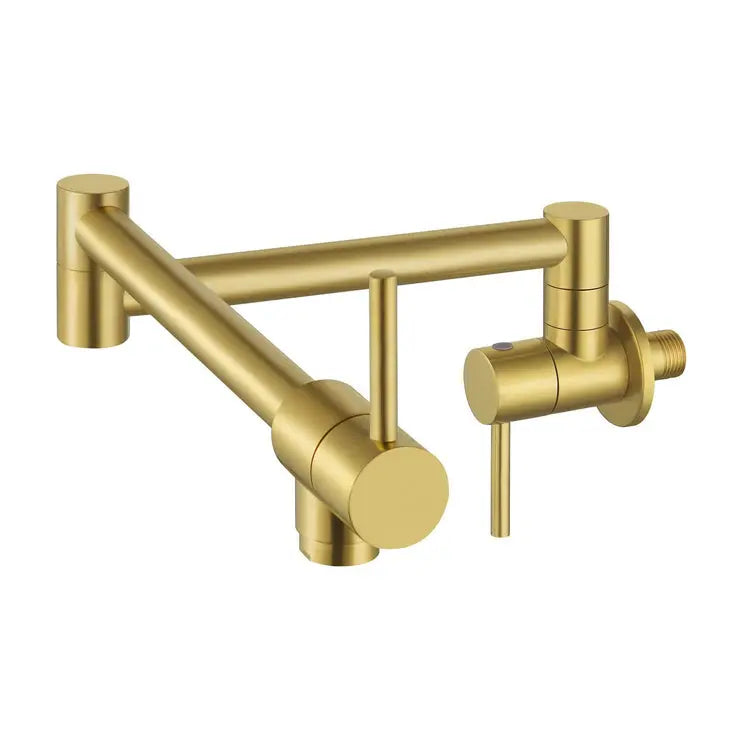 Kodaen ELEGANTE Wallmount Kitchen Pot Filler brushed gold