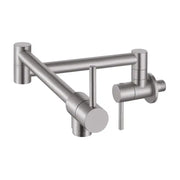 Kodaen ELEGANTE Wallmount Kitchen Pot Filler brushed nickel