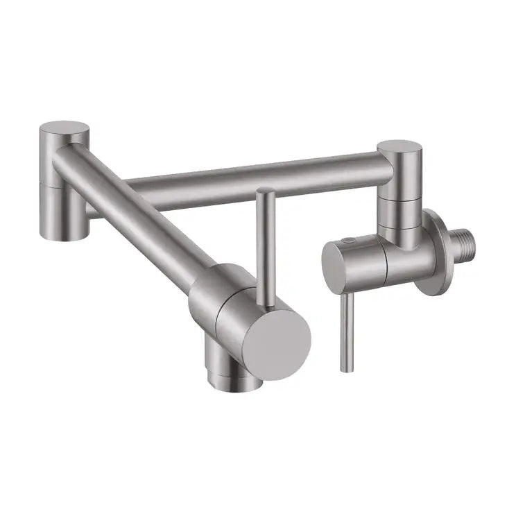 Kodaen ELEGANTE Wallmount Kitchen Pot Filler brushed nickel