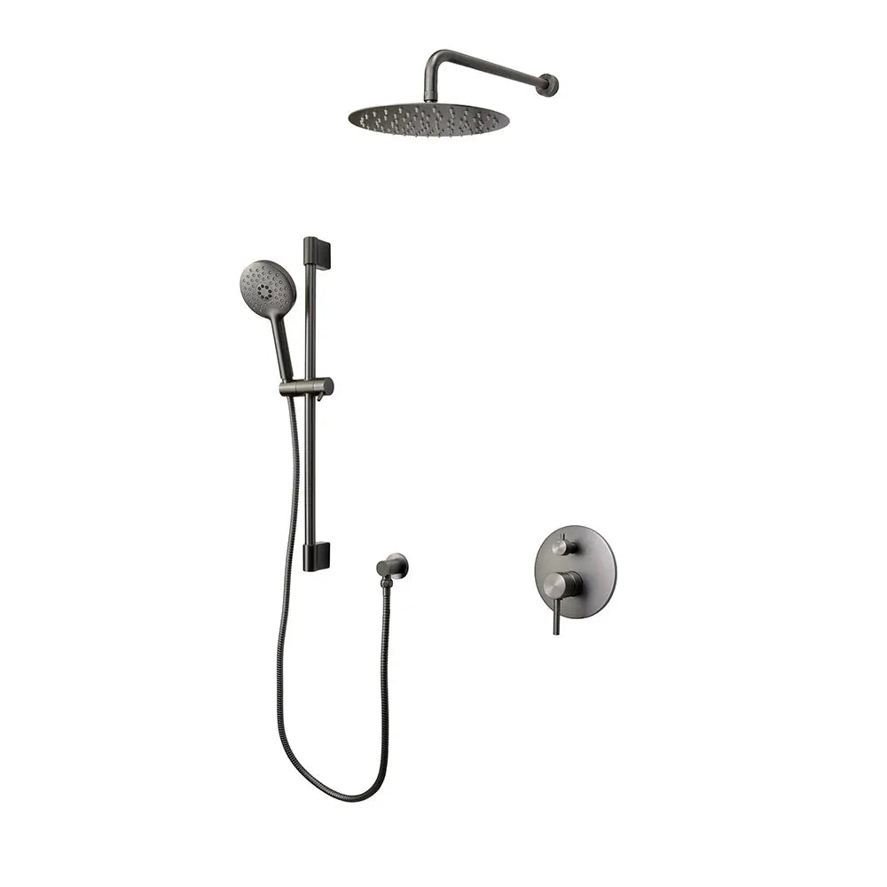 Kodaen ELEGANTE serie. 2-WAY pressure balanced shower faucet. F54104GG-W10AZ Graphite Black