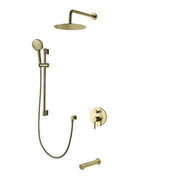 Kodaen ELEGANTE serie. 3-WAY pressure balanced shower faucet. F55104BG-W10ATS Brushed Gold