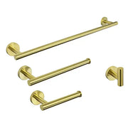 Kodaen ELEGANTE serie. 4-pic bathroom hardware set in brushed gold.