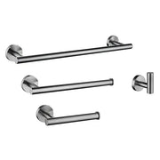 Kodaen ELEGANTE serie. 4-pic bathroom hardware set in brushed nickel.