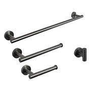 Kodaen ELEGANTE serie. 4-pic bathroom hardware set in graphite black.