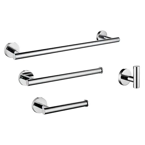 Kodaen ELEGANTE serie. 4-pic bathroom hardware set in polished chrome.