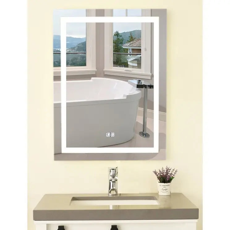 Kodaen  EMBRACE Rectangular  Framless front-lit LED mirror. 28x36
