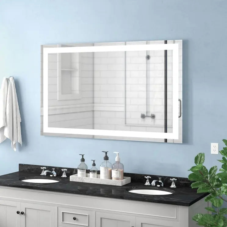 Kodaen  EMBRACE Rectangular  Framless front-lit LED mirror. 35x32