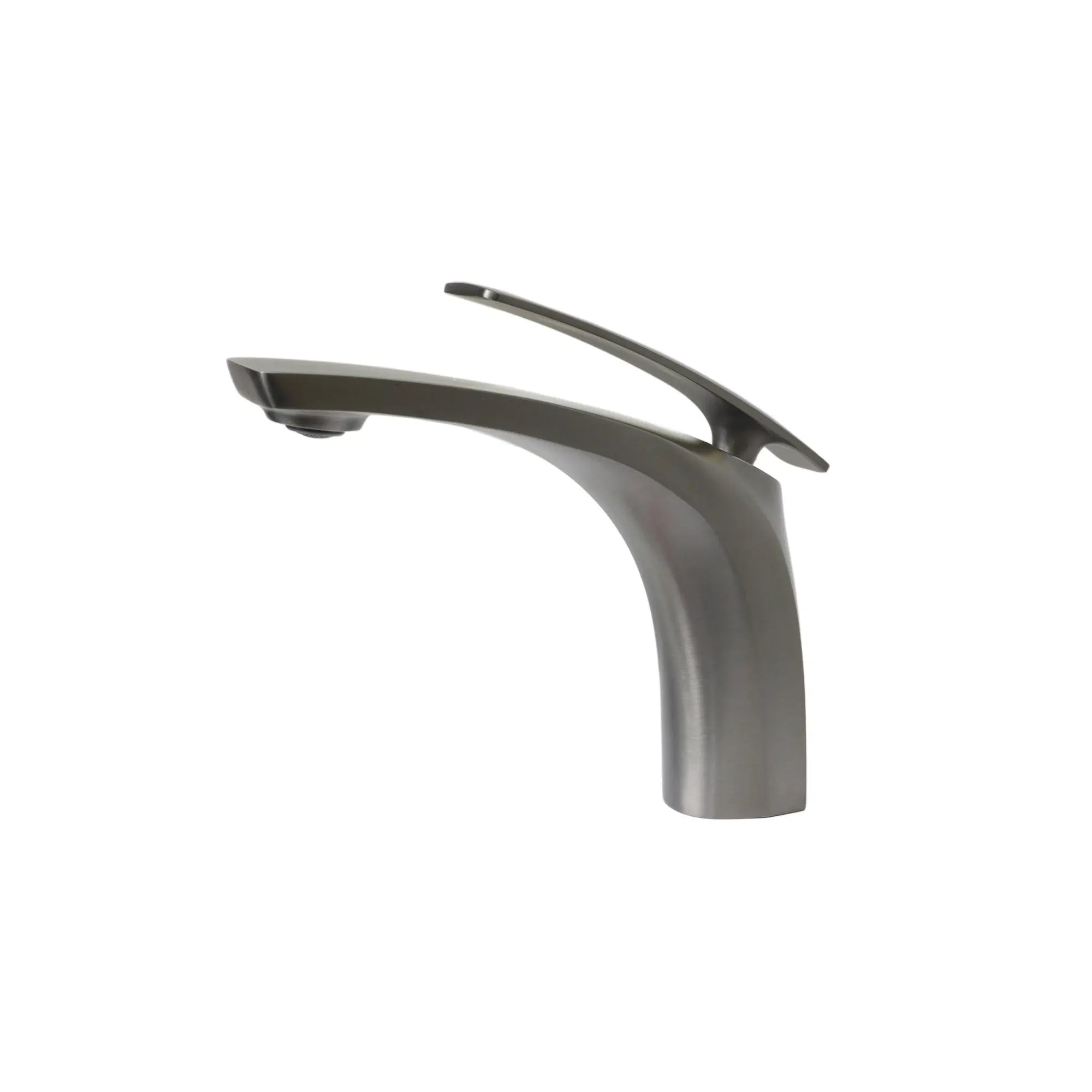Kodaen EVA Single Hole Bathroom Faucet in graphtie black.