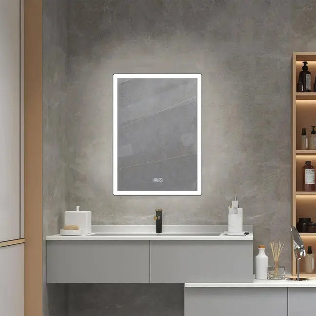 Kodaen FORTUNE Rectangular Framless front & back-lit LED mirror. 24x32