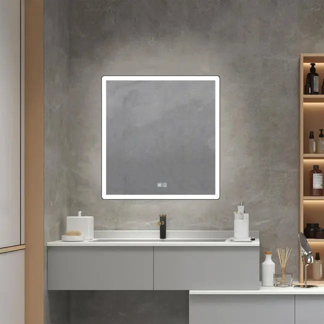 Kodaen FORTUNE Rectangular Framless front & back-lit LED mirror.  59x36