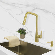 Kodaen GRANI Pull-down Dual Spray Kitchen Faucet Brushed Gold