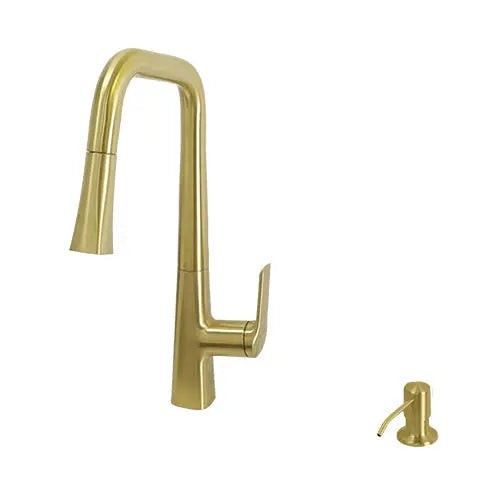 Kodaen GRANI Touchless Dual Spray Kitchen Faucet   Brushed Gold