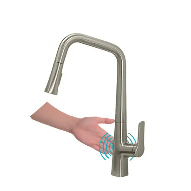 Kodaen GRANI Touchless Dual Spray Kitchen Faucet Brushed Nickel