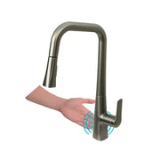 Kodaen GRANI Touchless Dual Spray Kitchen Faucet  Graphite Black