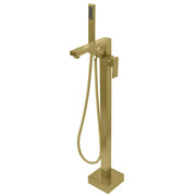 Kodaen INCANTO serie. Bathroom freestanding tub filler. Matte brushed gold.
