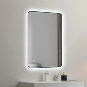Kodaen INFINITY  Black framed back-lit LED mirror. 24"Wx35"H