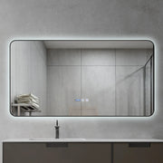 Kodaen INFINITY Black framed back-lit LED mirror. 59"Wx32"H