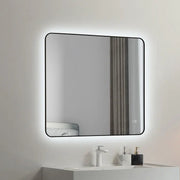 Kodaen INFINITY  Black framed back-lit LED mirror. 59"Wx32"H
