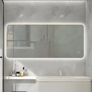 Kodaen INFINITY  Gold framed back-lit LED mirror. 59"Wx32"H