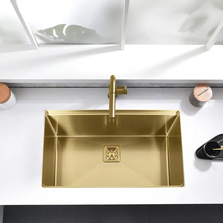 Kodaen Kitchen sink. Single bowl. 32". Brushed gold. UNS3000P