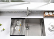 Kodaen Kitchen sink. Single bowl. 32". Brushed nickel. UNS3000P