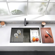 Kodaen Kitchen sink. Single bowl. 32". Gun grey. UNS3000P