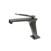 Kodaen LEMAN Single Hole Bathroom Faucet in graphtie black.