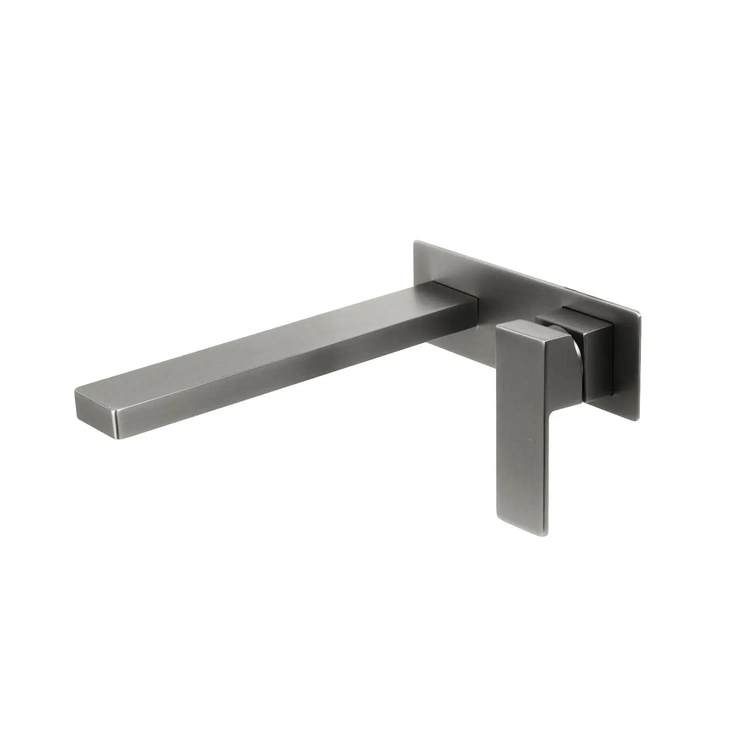 Kodaen MADISON Wallmount lavatory faucet in graphite black.